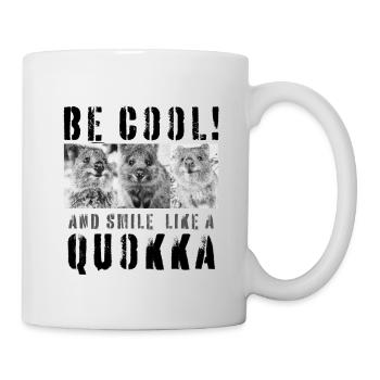 Soyez cool et souriez comme un Quokka - Mug blanc - blanc - Droite