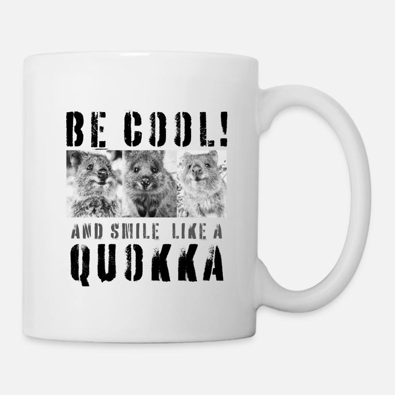 Be cool and smile like a Quokka - Mug - white