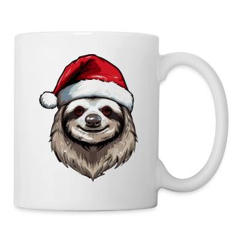Sloth Head Christmas Portrait - Mug - white - Right