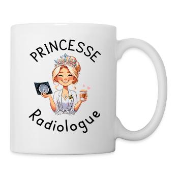 Princesse Radiologue Femme Radiologie - Mug blanc - blanc - Droite