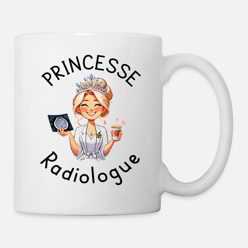 Princesse Radiologue Femme Radiologie - Mug blanc - blanc