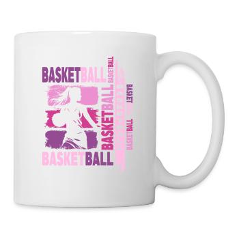 basket-ball femme basketteur joueur de basket-ball - Mug blanc - blanc - Droite