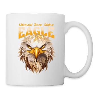 eagle, eagle head, bird of prey, bird of prey, animal, nature - Mug - white - Right