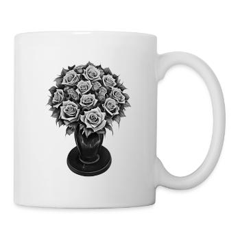 Bouquet of Roses Bouquet Bouquet Blossoms Rose - Mug - white - Right
