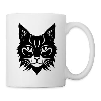 Cat Portrait Head - Mug - white - Right