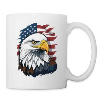 Weißkopfseeadler - Tasse - Weiß - Rechts