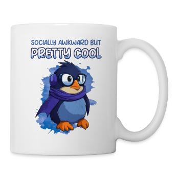 Socially Awkward Penguin - Tasse - Weiß - Rechts