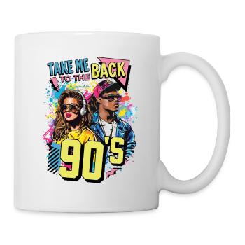 90s 90s Music Colorful Party Carnival Costume - Mug - white - Right