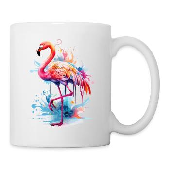 Flamingo Bird Exotic Summer Splash Pink Pink - Mug - white - Right