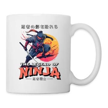 Ninja Fighter Warrior Shinobi Japan Sword Katana - Mug - white - Right