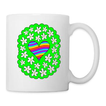 Love And Flowers - Mug - white - Right