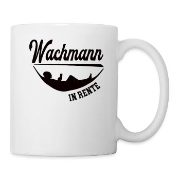 Wachmann in Rente Rentenbeginn Secruity Sicherheit - Tasse - Weiß - Rechts
