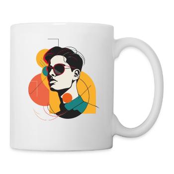 Der Mann mit der Brille - Tasse - Weiß - Rechts
