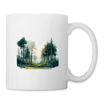 Forest is for rest Naturliebhaber Wald Spruch - Mug - white - Right