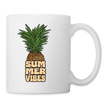 Ananas - Summervibes - Tasse - Weiß - Rechts