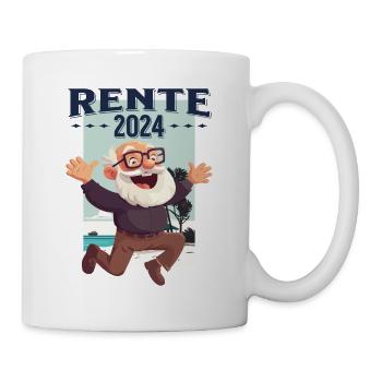 Rente 2024 Rentner Rentnerin Legende Ruhestand - Tasse - Weiß - Rechts