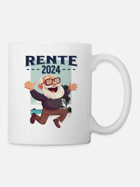 Rente 2024 Rentner Rentnerin Legende Ruhestand - Tasse - Weiß