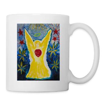 ©Der Engel mit dem Herzen - by Xenia Nitzberg - Tasse - Weiß - Rechts