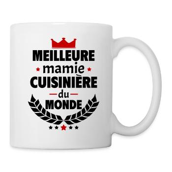 Meilleure mamie cuisinière du monde, cuisine, noël - Mug blanc - blanc - Droite