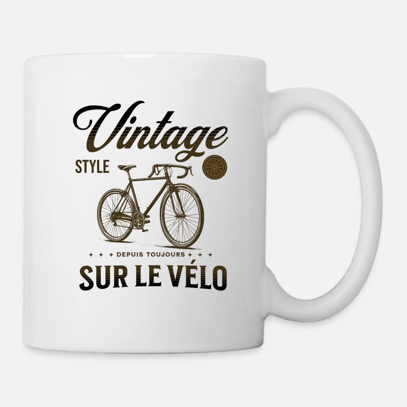 Bici d'epoca - Tazza - bianco