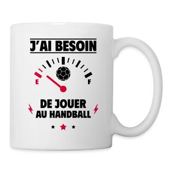 Besoin de jouer au handball,Handball - Mug blanc - blanc - Droite