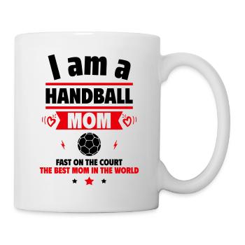 Maman handball, Meilleure maman, Cadeau de fête des mères - Mug blanc - blanc - Droite