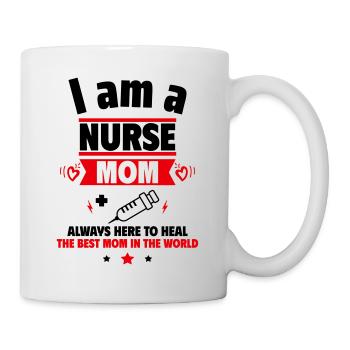 Maman infirmière, cadeau de fête des mères - Mug blanc - blanc - Droite