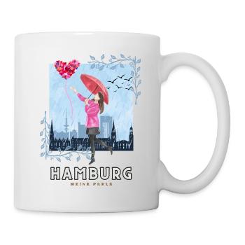 "Hamburg - Meine Perle" - Dance Dream Love - Tasse - Weiß - Rechts