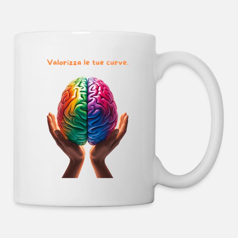 Enhance your curves. 🧠 - Mug - white