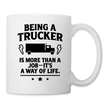 chauffeur de camion son humour chauffeur de camion chauffeur de camion - Mug blanc - blanc - Droite