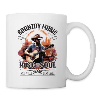 Country Music Guitar Guitarist Singer Vintage - Mug - white - Right