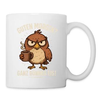 Good Morning Very Thin Bird Coffee - Mug - white - Right