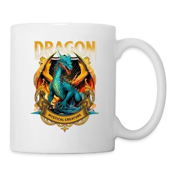 Dragon Fantasy Magic Mysticism Mythology Creature - Mug - white - Right