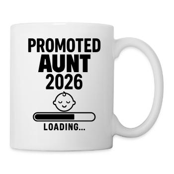 Pregnancy announcement Future aunt 2026 - Mug - white - Right