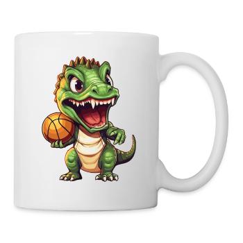 Basketball Dinosaur T-Rex Basketball Player - Mug - white - Right