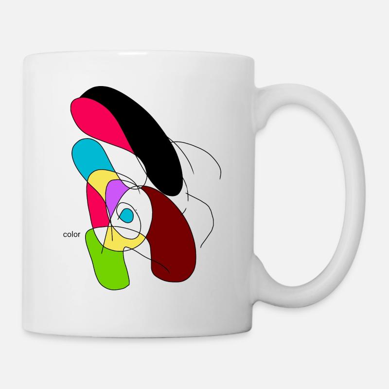 Colorful Abstract Parrot - Mug - white