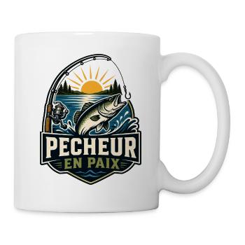 Pêcheur En Paix Cadeau Humour - Mug blanc - blanc - Droite