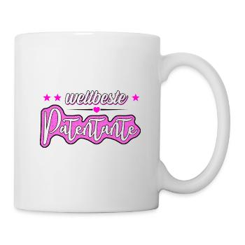 Weltbeste Patentante - Tasse - Weiß - Rechts