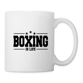 boxing is life 1 - Tasse - Weiß - Rechts