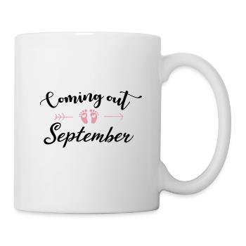 Enceinte Septembre Bébé - Mug blanc - blanc - Droite