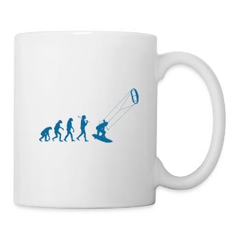 Kitesurfer Evolution Kitesurfing Wind Wasser Sport - Tasse - Weiß - Rechts