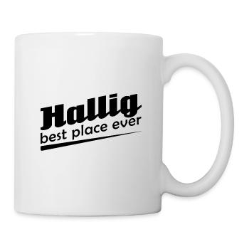 Hallig - Stadt best place ever - Tasse - Weiß - Rechts