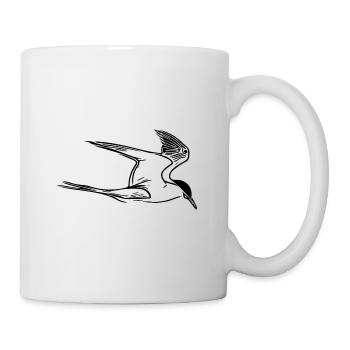Des mouettes élégantes en vol - Mug blanc - blanc - Droite