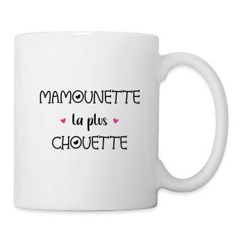 Mamounette la plus chouette - Mug blanc - blanc - Droite