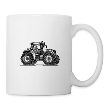Passion farm tractor for farmers - Mug - white - Right
