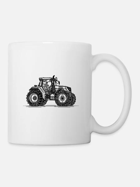 Leidenschaft Bauernhof Traktor für Landwirte - Tasse - Weiß