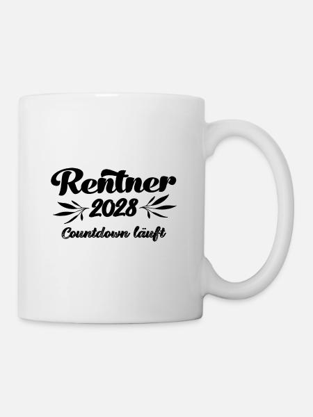 Rentner 2028 Countdown läuft Rente 2028 Ruhestand - Tasse - Weiß