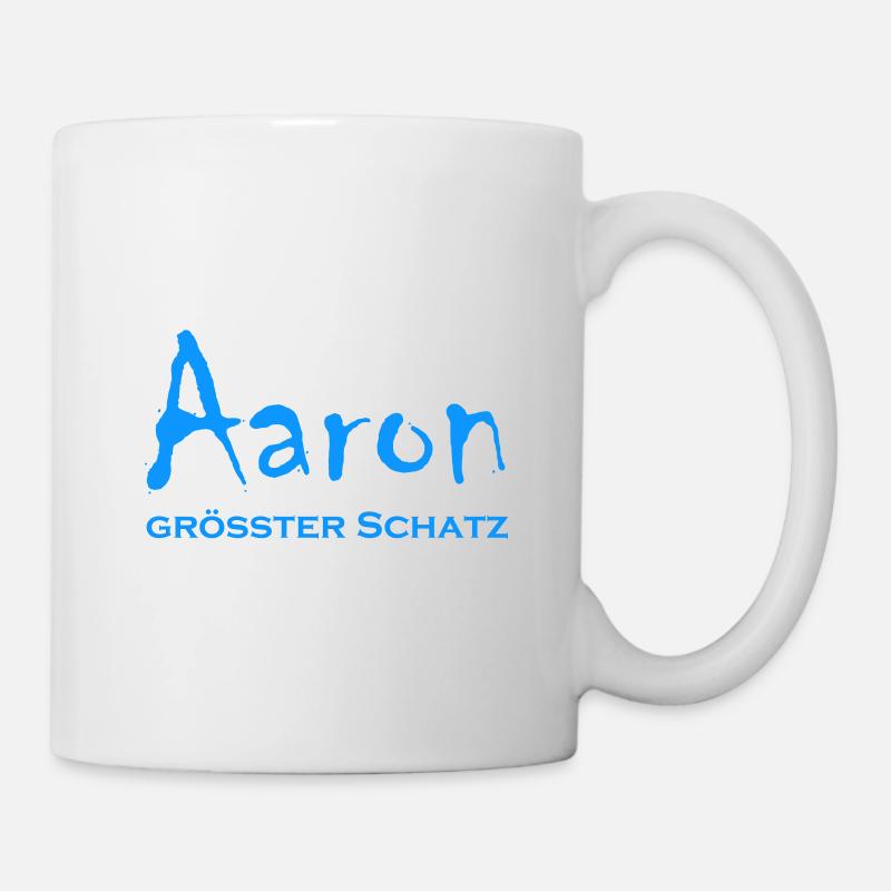 Aaron - personalisiertes Geschenk - Tasse - Weiß