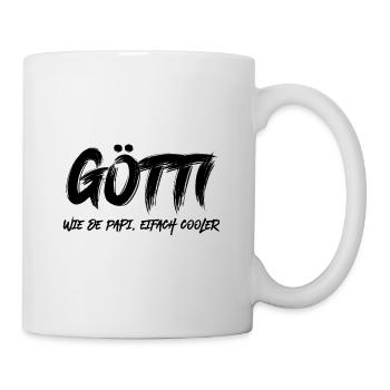 Götti wie de Papi bescht Götti Patenonkel Schweiz - Tasse - Weiß - Rechts
