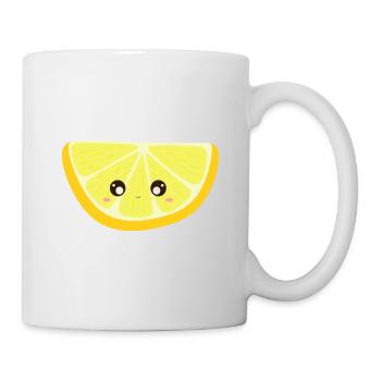 kawaii zitrone - Tasse - Weiß - Rechts